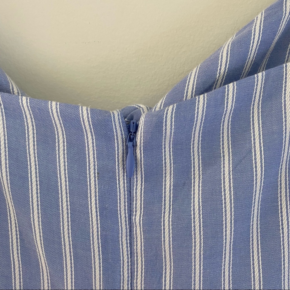 J Crew blue striped tie jumpsuit - Picture 4 of 5